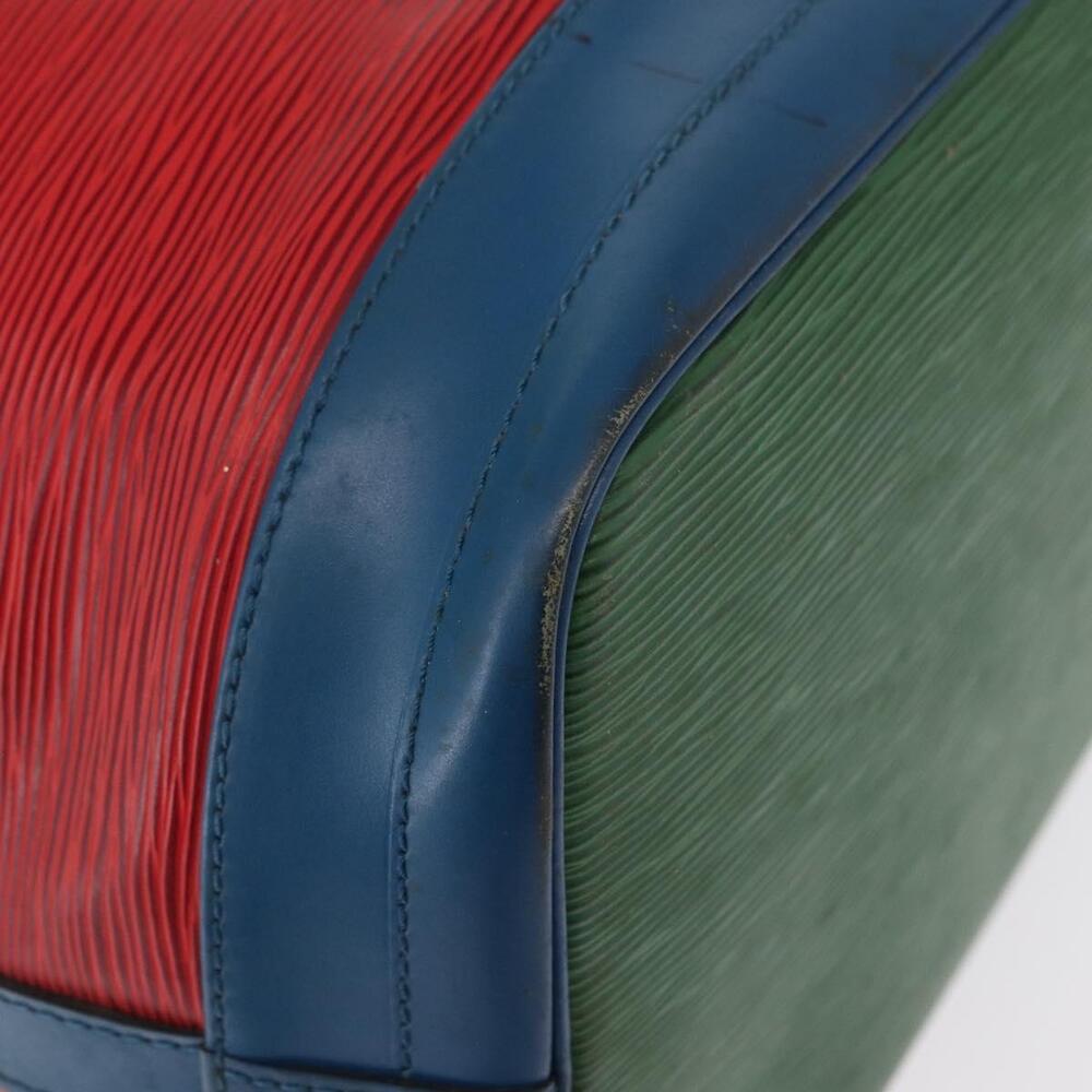 LOUIS VUITTON Epi Tricolor Noe Shoulder Bag Blue Red Green M44082 LV Auth 152652 - Picture 15 of 16